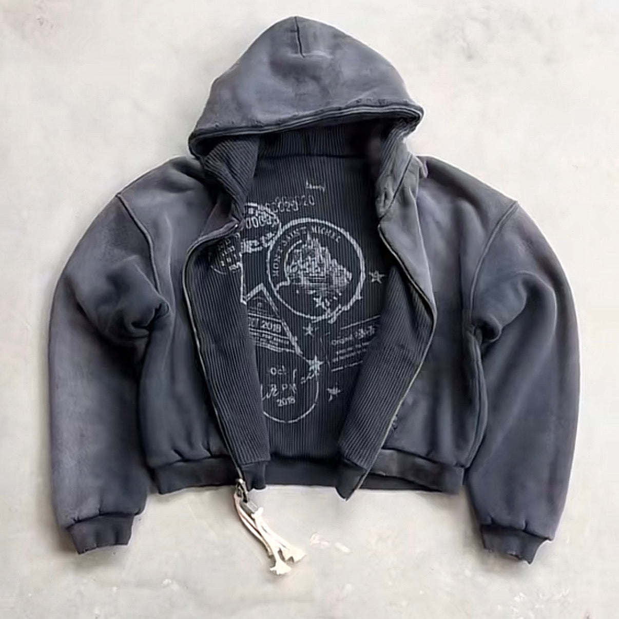 Reversible Multicolor Thermal Hoodie
