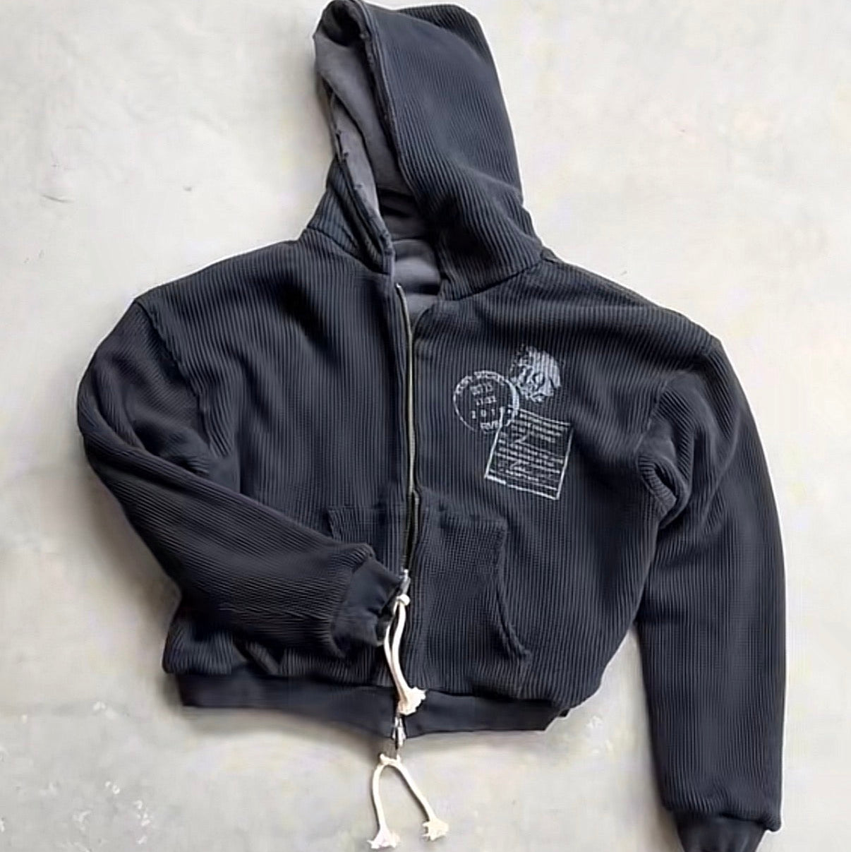 Reversible Multicolor Thermal Hoodie