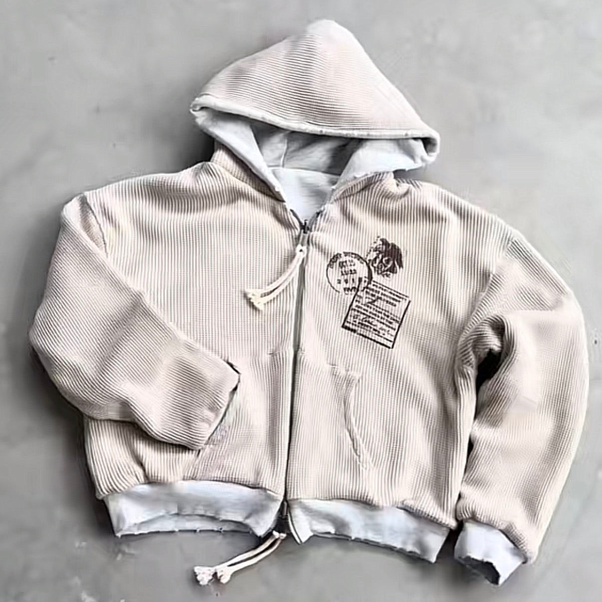 Reversible Multicolor Thermal Hoodie