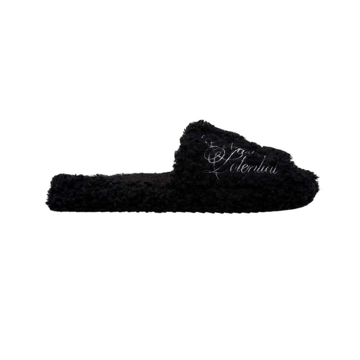 Custom Snow Leopard Fuzzy Slides