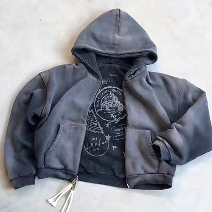 Reversible Multicolor Thermal Hoodie